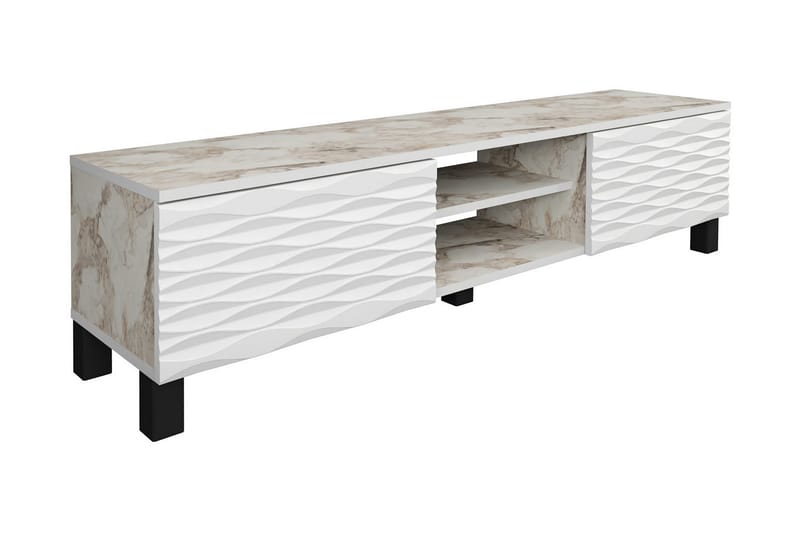 Rinorea Tv-bänk 150x40,3 cm - Vit - Möbler - Tv möbel & mediamöbel - TV bänk & mediabänk