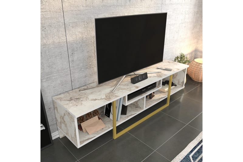 Rinorea Tv-bänk 150x40 cm - Guld - Möbler - Tv möbel & mediamöbel - TV bänk & mediabänk