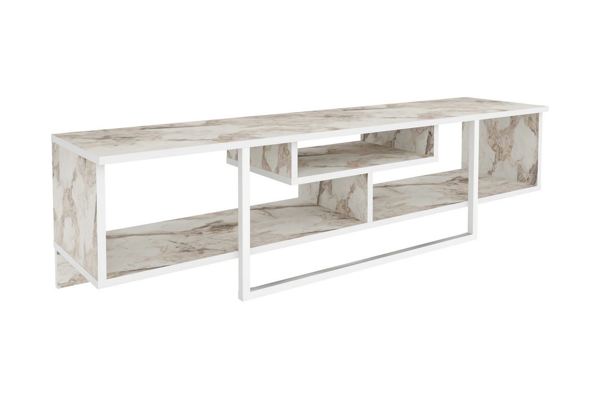 Rinorea Tv-bänk 150x40 cm Vit - Möbler - Trademax