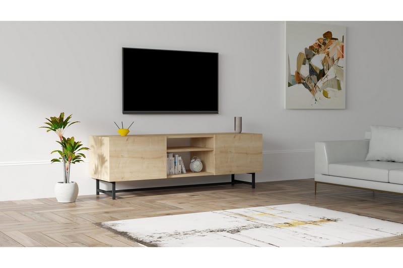 Rinorea Tv-bänk 150x50 cm - Blå - TV bänk & mediabänk