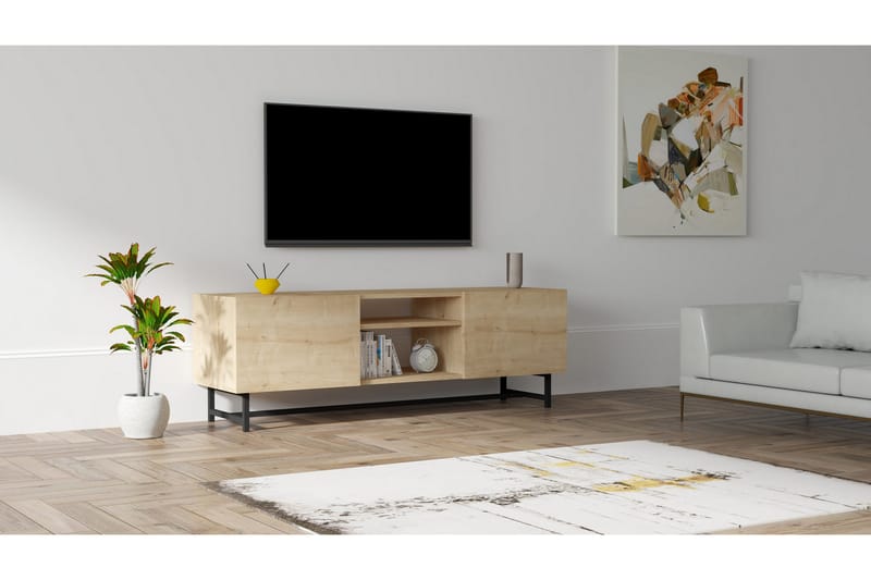 Rinorea Tv-bänk 150x50 cm - Blå - Möbler - Tv möbel & mediamöbel - TV bänk & mediabänk
