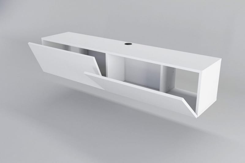 Rinorea Tv-bänk 159,7x34,1 cm - Vit - Möbler - Tv möbel & mediamöbel - TV bänk & mediabänk