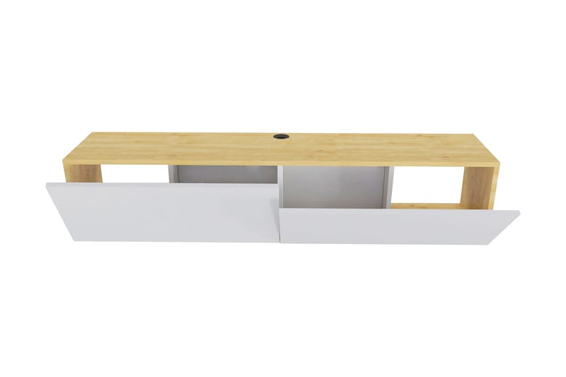 Rinorea Tv-bänk 159,7x34,1 cm - Vit - Möbler - Tv möbel & mediamöbel - TV bänk & mediabänk
