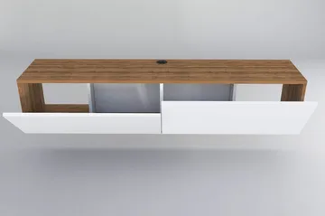 Rinorea Tv-bänk 159,7x34,1 cm - Vit - Möbler - Tv möbel & mediamöbel - TV bänk & mediabänk