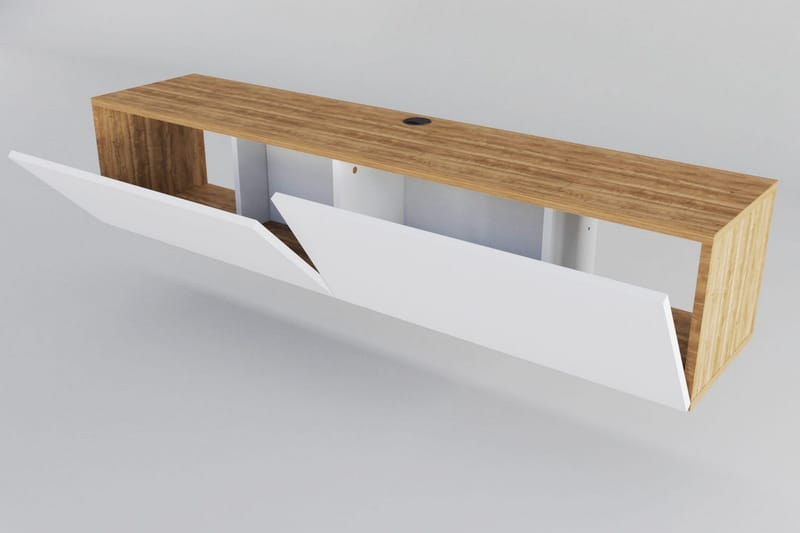 Rinorea Tv-bänk 159,7x34,1 cm - Vit - Möbler - Tv möbel & mediamöbel - TV bänk & mediabänk