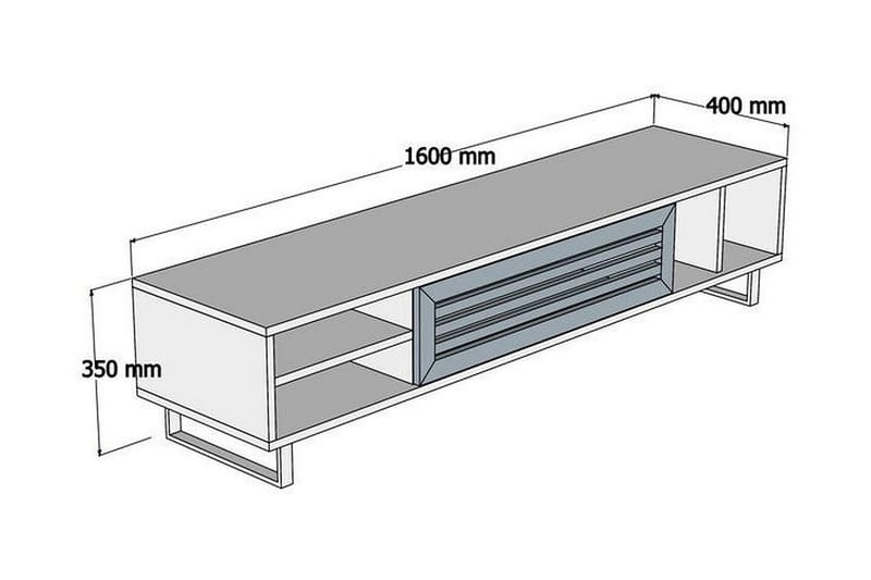 Rinorea Tv-bänk 160x35 cm - Brun - Möbler - Tv möbel & mediamöbel - TV bänk & mediabänk