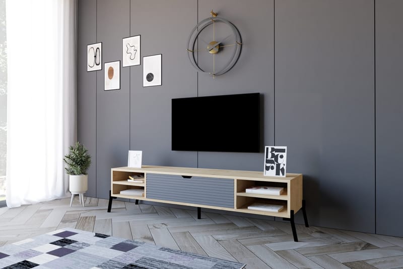 Rinorea Tv-bänk 160x36 cm - Blå - Möbler - Tv möbel & mediamöbel - TV bänk & mediabänk