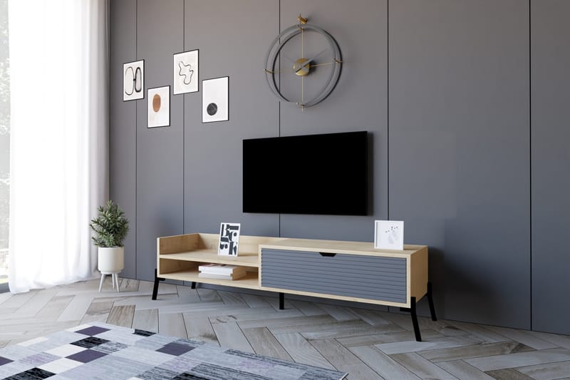 Rinorea Tv-bänk 160x36 cm - Blå - Möbler - Tv möbel & mediamöbel - TV bänk & mediabänk