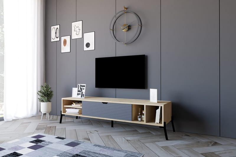 Rinorea Tv-bänk 160x36 cm - Blå - Möbler - Tv möbel & mediamöbel - TV bänk & mediabänk