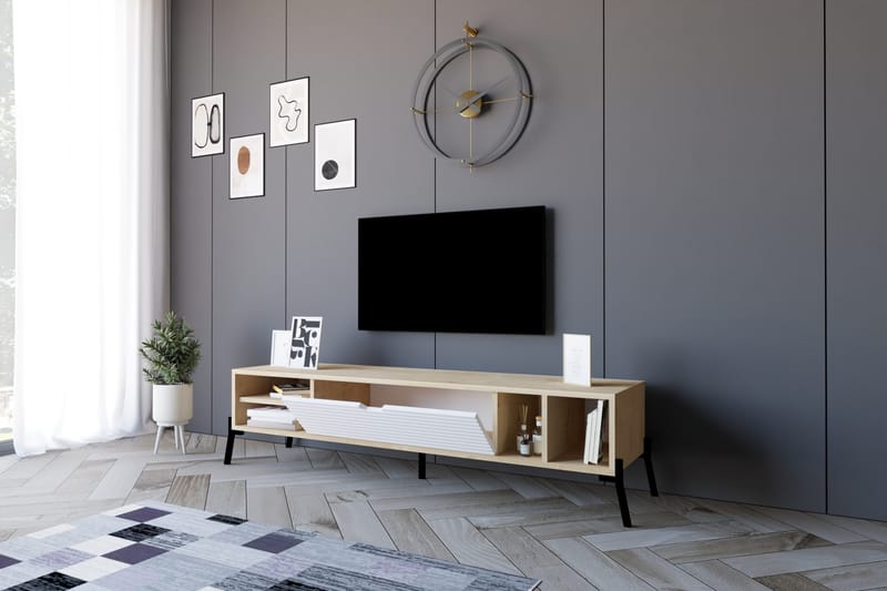 Rinorea Tv-bänk 160x36 cm - Blå - TV bänk & mediabänk