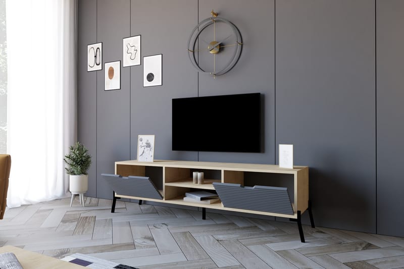 Rinorea Tv-bänk 160x41 cm - Blå - Möbler - Tv möbel & mediamöbel - TV bänk & mediabänk