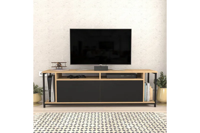 Rinorea Tv-bänk 160x50,8 cm - Brun - Möbler - Tv möbel & mediamöbel - TV bänk & mediabänk
