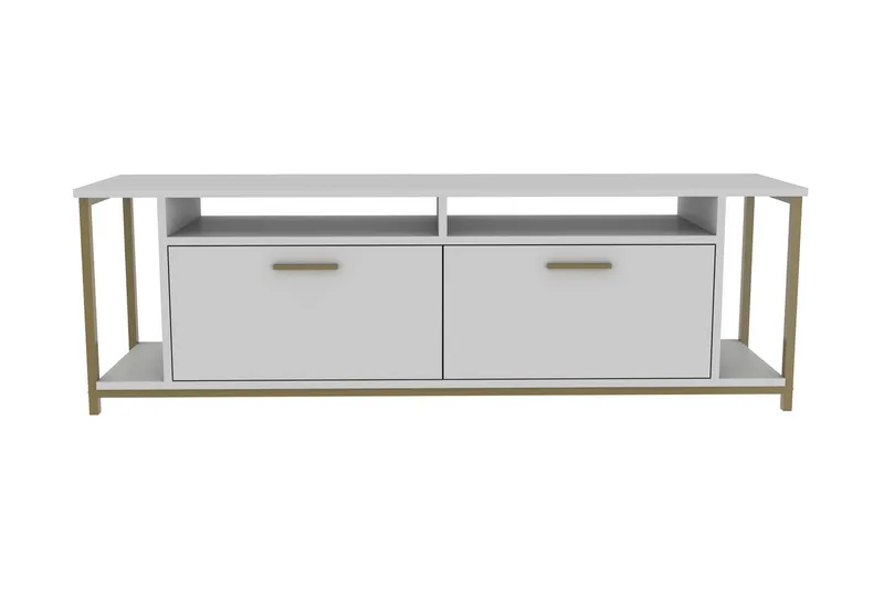 Rinorea Tv-bänk 160x50,8 cm - Vit - Möbler - Tv möbel & mediamöbel - TV bänk & mediabänk