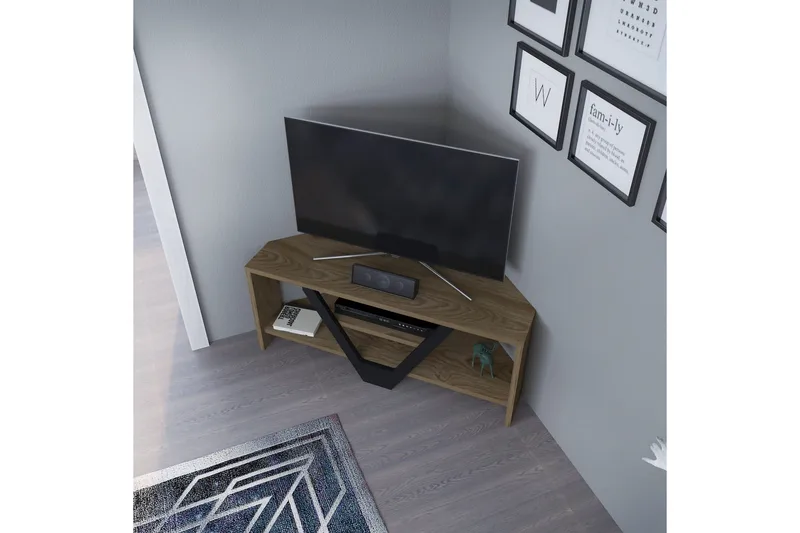 Rinorea Tv-bänk 90x36,8 cm - Brun - Möbler - Tv möbel & mediamöbel - TV bänk & mediabänk