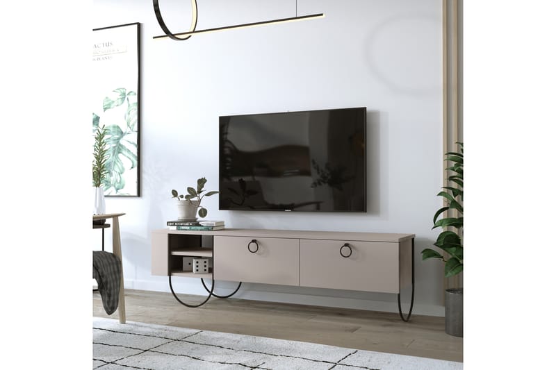 Riskalen TV-bänk 150 cm - Grå - Möbler - Tv möbel & mediamöbel - TV bänk & mediabänk