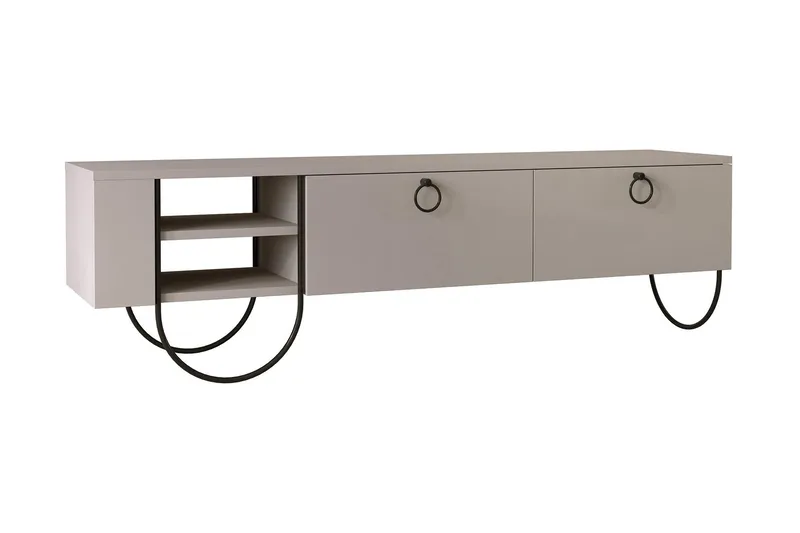 Riskalen TV-bänk 150 cm, Grå