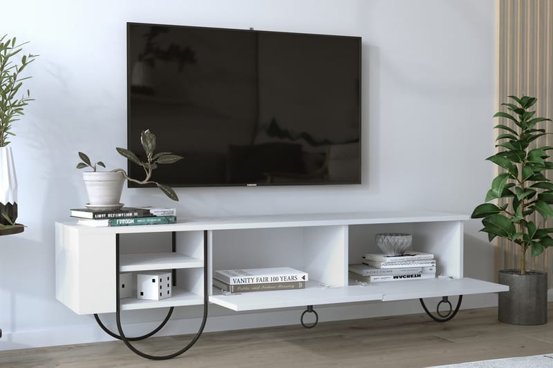 Riskalen TV-bänk 150 cm - Vit - Möbler - Tv möbel & mediamöbel - TV bänk & mediabänk