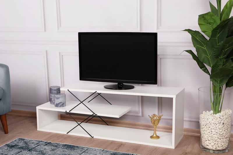Riyana Tv-bänk 120 cm - Vit - Möbler - Tv möbel & mediamöbel - TV bänk & mediabänk
