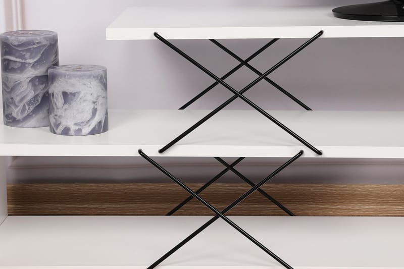 Riyana Tv-bänk 120 cm - Vit - Möbler - Tv möbel & mediamöbel - TV bänk & mediabänk