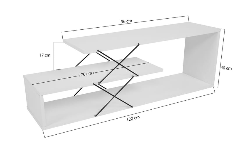 Riyana Tv-bänk 120 cm - Vit - Möbler - Tv möbel & mediamöbel - TV bänk & mediabänk