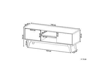 Rochester Tv-Bänk 40x142 cm - Trä/Natur - Möbler - Tv möbel & mediamöbel - TV bänk & mediabänk