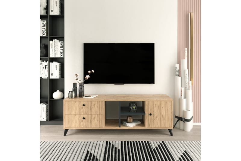 Ruelle Tv-bänk 150 cm - Natur - Möbler - Tv möbel & mediamöbel - TV bänk & mediabänk