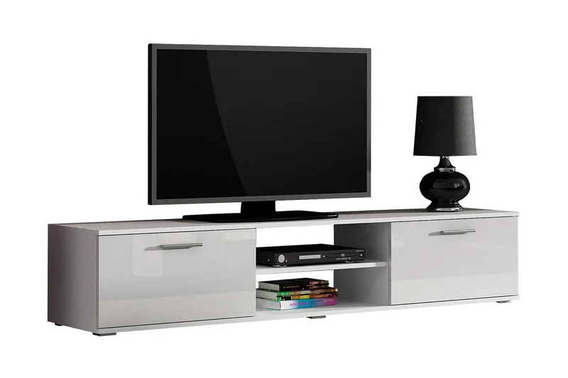 Ruskelsby TV-bänk 180 cm White||Grey - Möbler - Tv möbel & mediamöbel - TV bänk & mediabänk