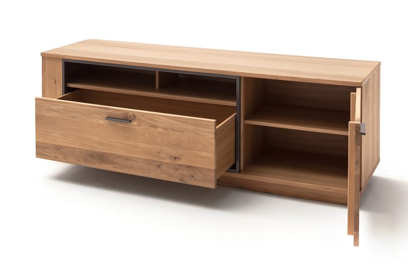 Rusley TV-Bänk 180 cm - Ek/Antracit - Möbler - Tv möbel & mediamöbel - TV bänk & mediabänk