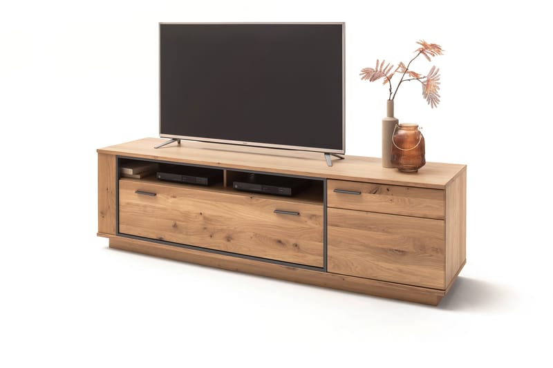 Rusley TV-Bänk 210 cm - Ek/Antracit - Möbler - Tv möbel & mediamöbel - TV bänk & mediabänk