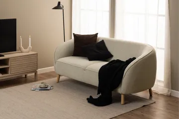 Sakie Golvstående Tv Bänk 160 cm med Förvaring i Ljust Trä - Ljusbeige - Möbler - Tv möbel & mediamöbel - TV bänk & mediabänk
