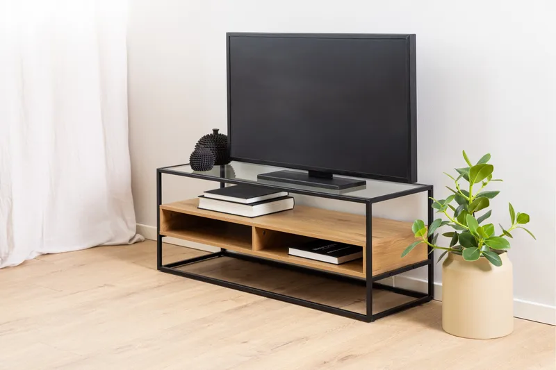 Sakila Tv-bänk 40 cm - Transparent - Möbler - Tv möbel & mediamöbel - TV bänk & mediabänk