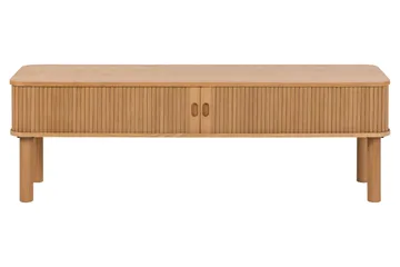 Samay Golvstående Tv Bänk 140 cm med Förvaring i Ek - Brun - Möbler - Tv möbel & mediamöbel - TV bänk & mediabänk