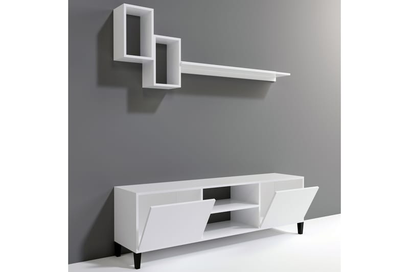 Sarisu Tv-bänk 180 cm - Vit - Möbler - Tv möbel & mediamöbel - TV bänk & mediabänk