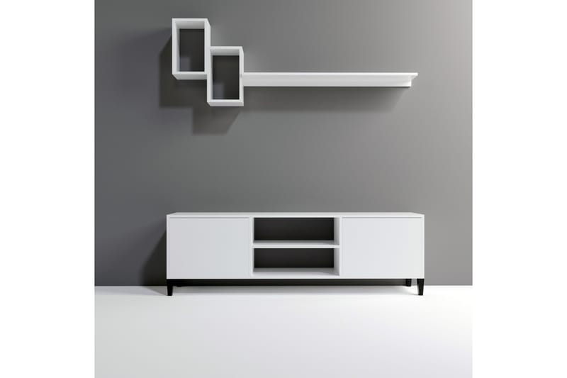Sarisu Tv-bänk 180 cm - Vit - Möbler - Tv möbel & mediamöbel - TV bänk & mediabänk