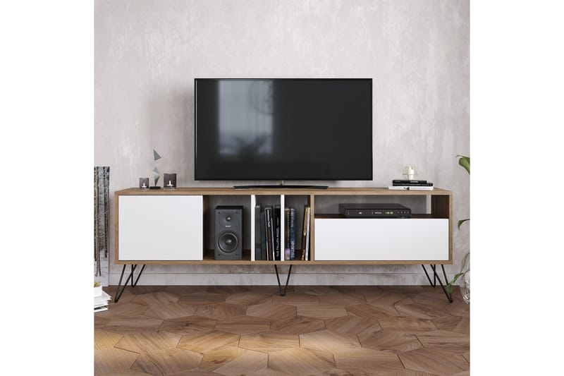 Schwefel TV-Bänk 180 cm - Valnöt|Svart|Vit - Möbler - Tv möbel & mediamöbel - TV bänk & mediabänk