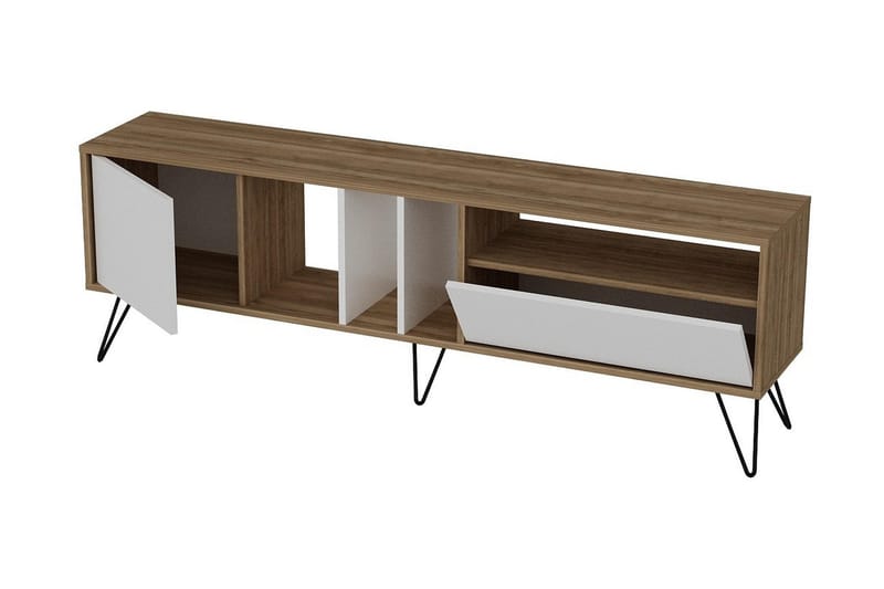 Schwefel TV-Bänk 180 cm - Valnöt|Svart|Vit - Möbler - Tv möbel & mediamöbel - TV bänk & mediabänk