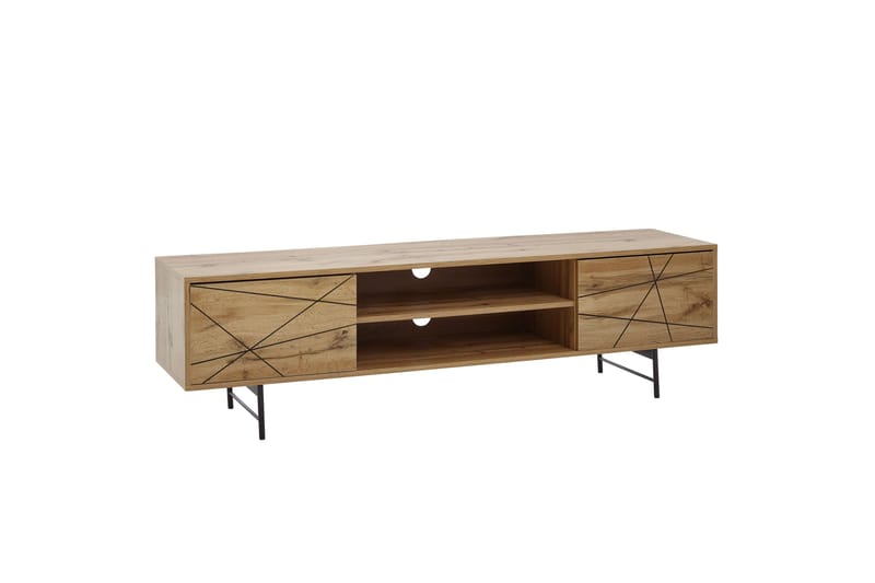 Seddik Tv-bänk 45x160 cm Rektangulär - Brun - Möbler - Tv möbel & mediamöbel - TV bänk & mediabänk
