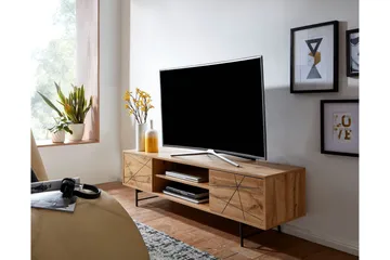 Seddik Tv-bänk 45x160 cm Rektangulär - Brun - Möbler - Tv möbel & mediamöbel - TV bänk & mediabänk