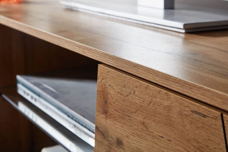 Seddik Tv-bänk 50x160 cm Rektangulär - Brun - Möbler - Tv möbel & mediamöbel - TV bänk & mediabänk