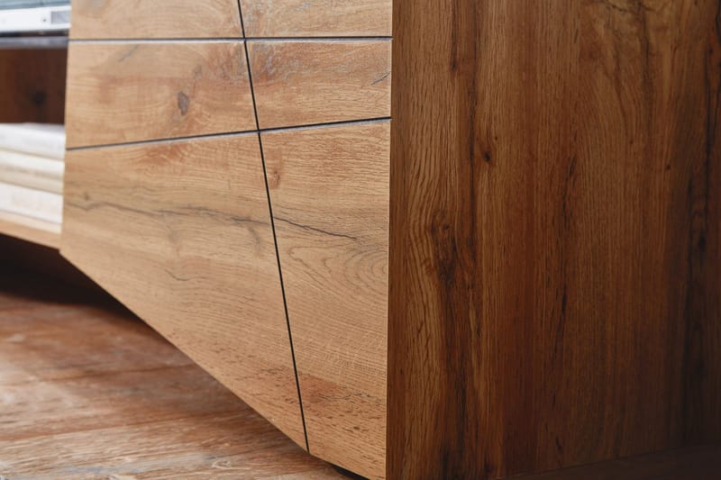 Seddik Tv-bänk 50x160 cm Rektangulär - Brun - Möbler - Tv möbel & mediamöbel - TV bänk & mediabänk