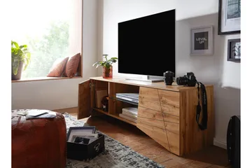Seddik Tv-bänk 50x160 cm Rektangulär - Brun - Möbler - Tv möbel & mediamöbel - TV bänk & mediabänk