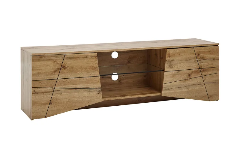 Seddik Tv-bänk 50x160 cm Rektangulär, Brun