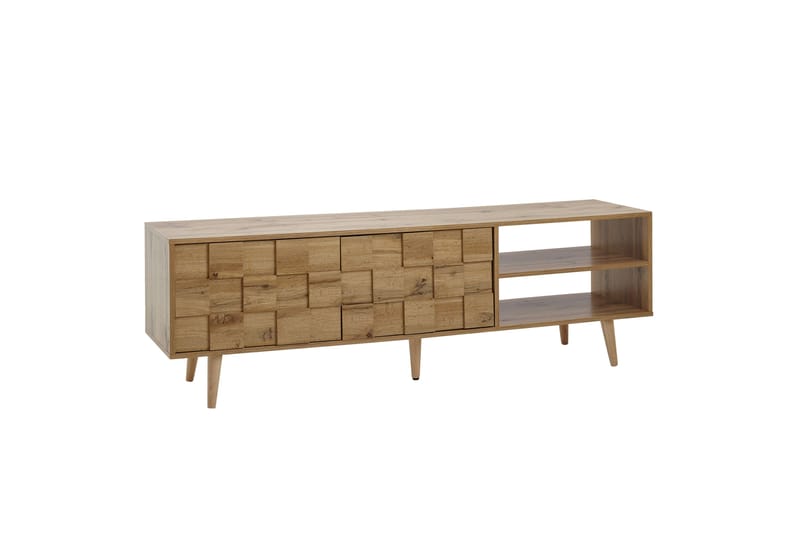 Seddik Tv-bänk 51x160 cm Rektangulär - Brun - Möbler - Tv möbel & mediamöbel - TV bänk & mediabänk