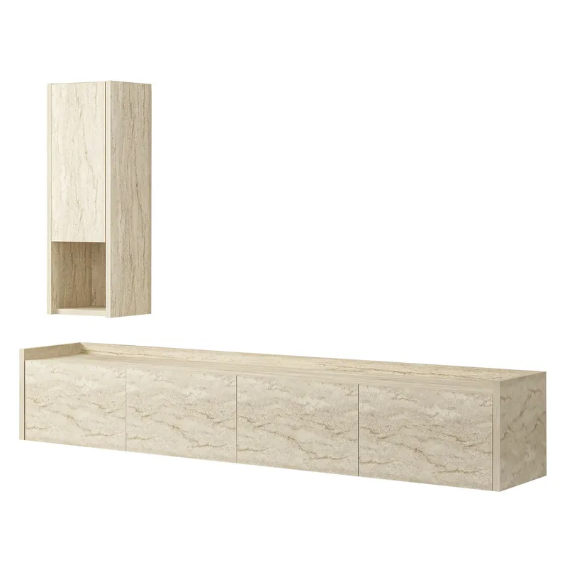 Semoure Tv-Bänk 160 cm - Möbler - Tv möbel & mediamöbel - TV bänk & mediabänk
