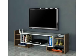 Semoure Tv-bänk 90 cm - Vit/Valnöt - Möbler - Tv möbel & mediamöbel - TV bänk & mediabänk