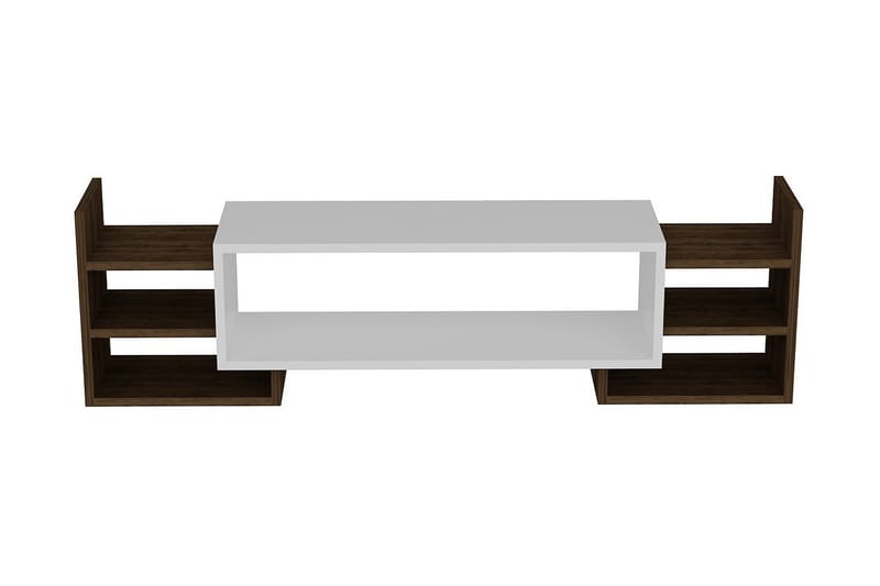 Semoure Tv-bänk 90 cm - Vit/Valnöt - Möbler - Tv möbel & mediamöbel - TV bänk & mediabänk