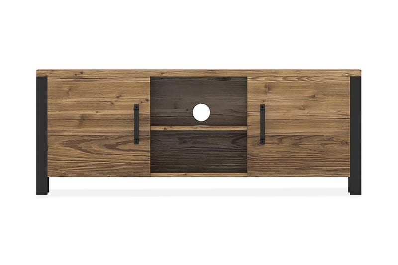 Skarebol TV-bänk 147 cm - Svart/Trä/Natur - Möbler - Tv möbel & mediamöbel - TV bänk & mediabänk