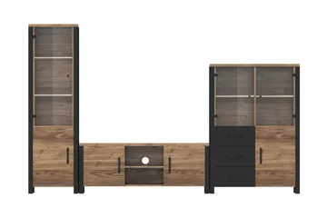 Skarebol TV-bänk 147 cm - Svart/Trä/Natur - Möbler - Tv möbel & mediamöbel - TV bänk & mediabänk