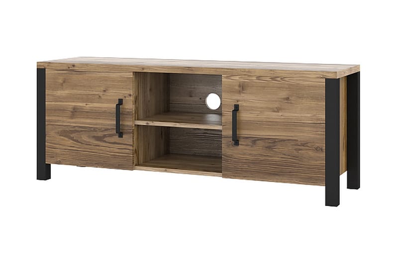 Skarebol TV-bänk 147 cm - Svart/Trä/Natur - Möbler - Tv möbel & mediamöbel - TV bänk & mediabänk