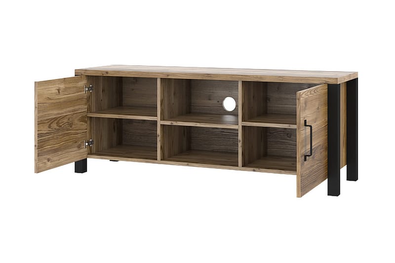 Skarebol TV-bänk 147 cm - Svart/Trä/Natur - Möbler - Tv möbel & mediamöbel - TV bänk & mediabänk